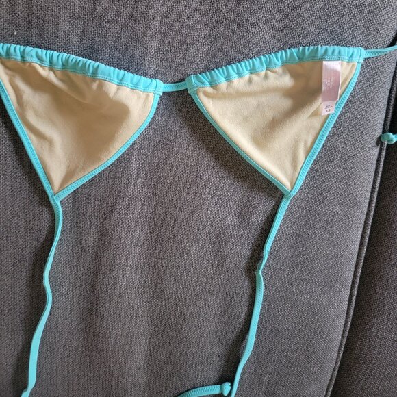 Victoria's Secret Classic String Bikini Set in Blue Lagoon - Size XS - Picture 2 of 7
